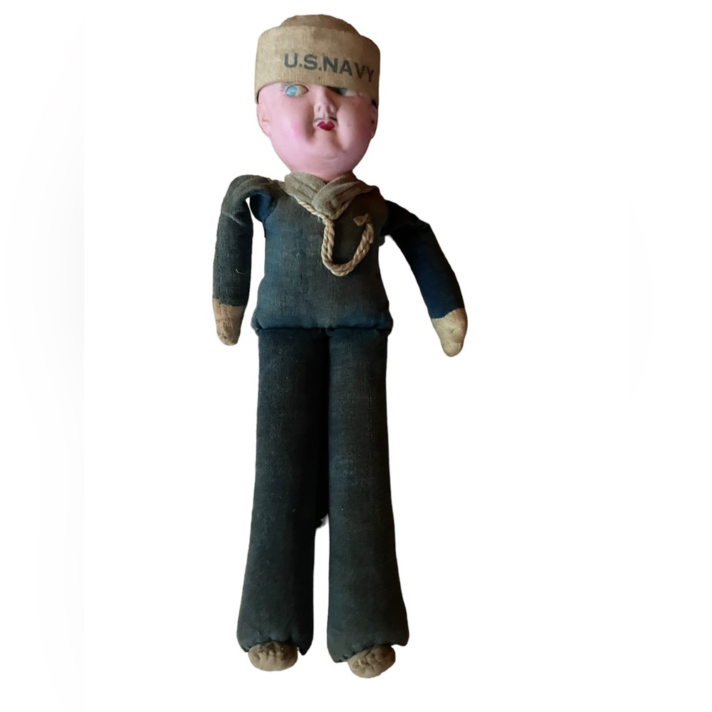 1930s 13” U.S.‎ Navy Sailor Doll Made in Japan